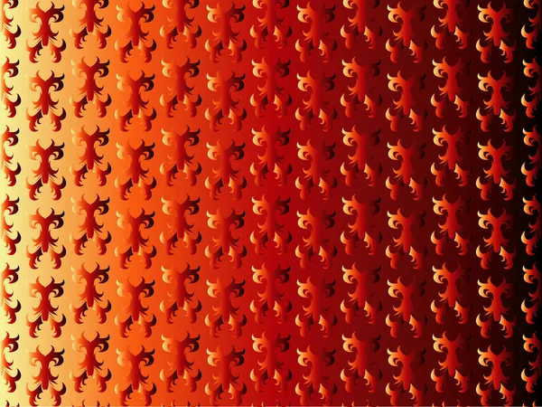 Czerwone ściany papier z ornamentem — Zdjęcie stockowe