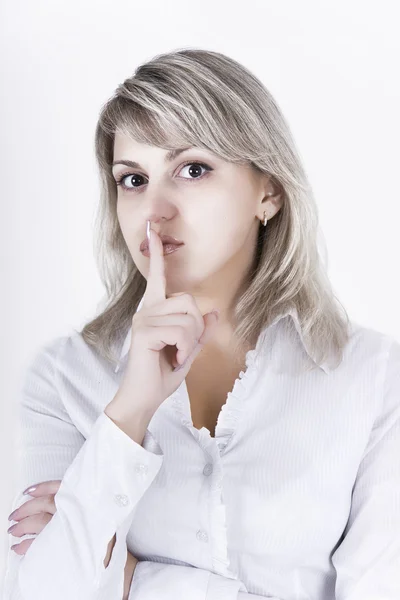 Appeal to silence — Stock Photo, Image