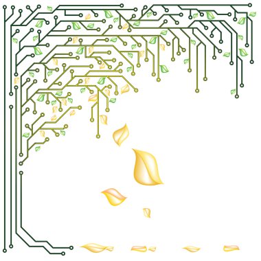 Electronic tree clipart