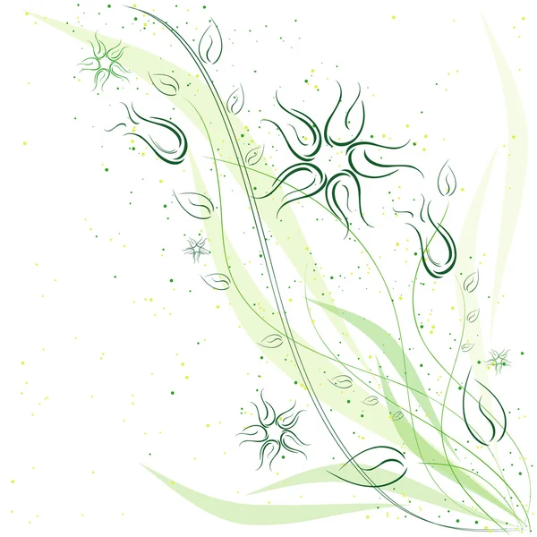 Grüne Blume Hintergrund — Stockfoto