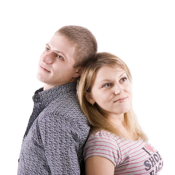 Young man and the woman — Stock Photo, Image