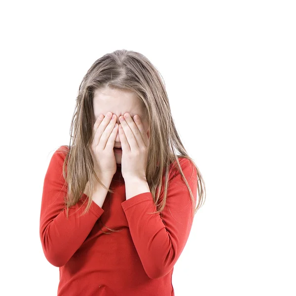 The scared little girl — Stock Photo, Image