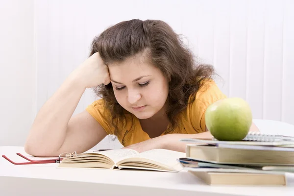 The tired student — Stock Photo, Image