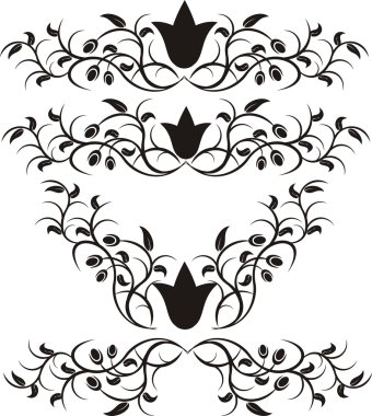 Scroll design clipart