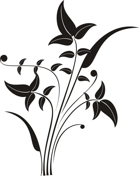 Ilustración de elementos de diseño floral — Vector de stock