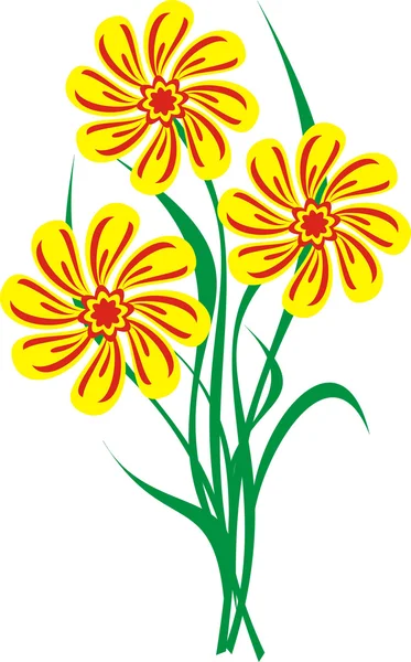 Květinový design prvky ilustrace — Stockový vektor