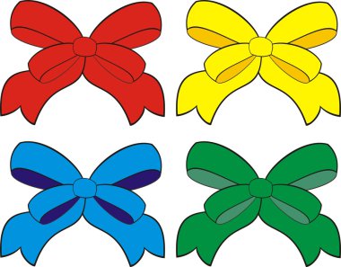 Bow for a gift clipart