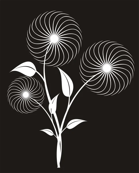 Blommönster element illustration — Stock vektor