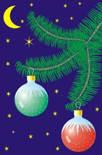 Árbol de Navidad fondo ilustración — Vector de stock