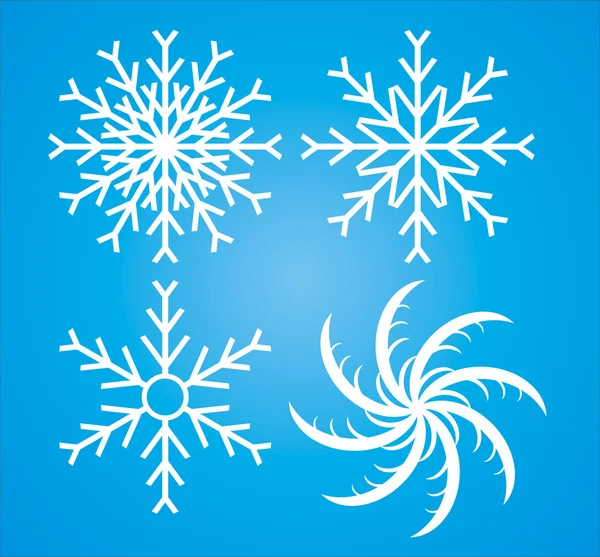 Σύνολο φορέα του νιφάδες χιονιού — Διανυσματικό Αρχείο