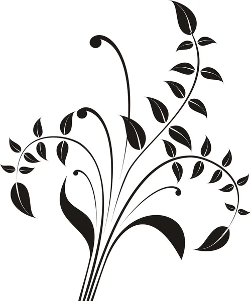 Blommönster element illustration — Stock vektor