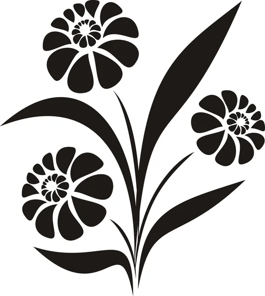 Квітковий дизайн елементів Ліцензійні Стокові Ілюстрації