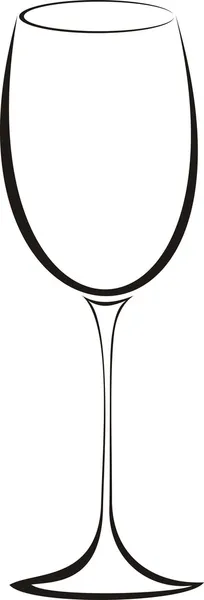 Ποτήρι κρασί Εικονογράφηση Αρχείου