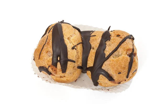 Chocolate fungus pastry — Stock Photo, Image
