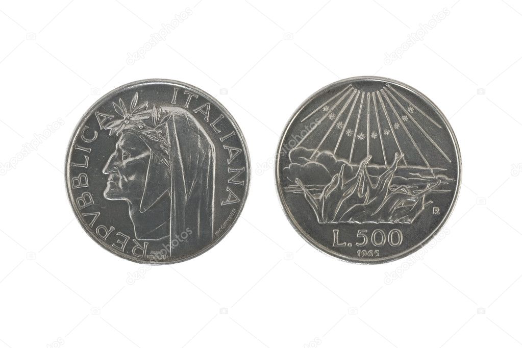 Dante silver coin