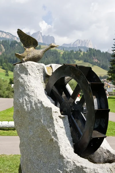 stock image Wheel fountain