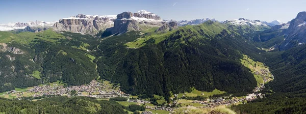 Panorama della Val di Fassa — Foto Stock
