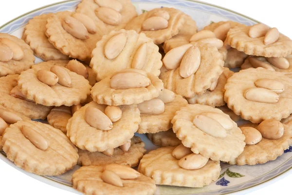 Homemade almond cakes closeup — Stock Photo, Image