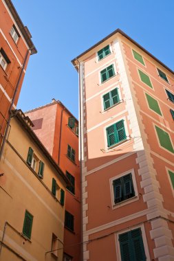 Camogli'nın evleri