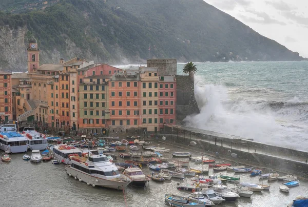 Sea storm in Camogli — Stock Photo, Image