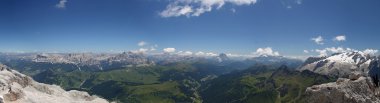Panorama from Piz Boe clipart
