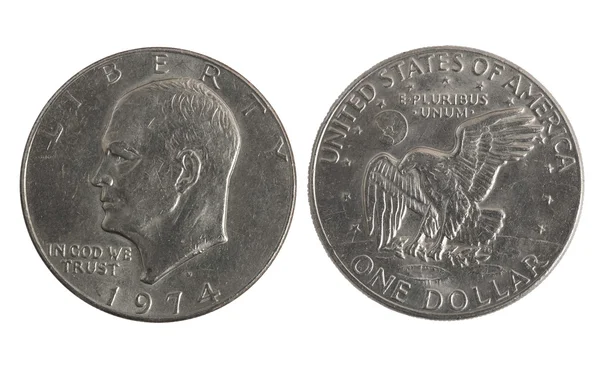 stock image Old silver dollar