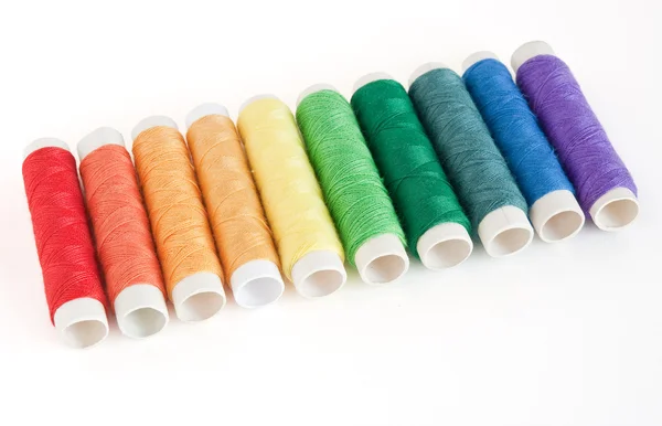 stock image Colorful spools threads