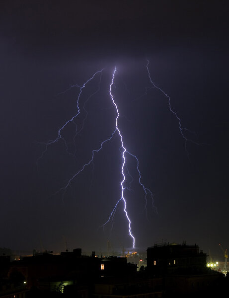 Lightning in Genova