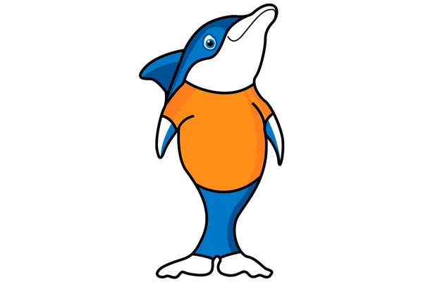Dolfijn vriend — Stockvector