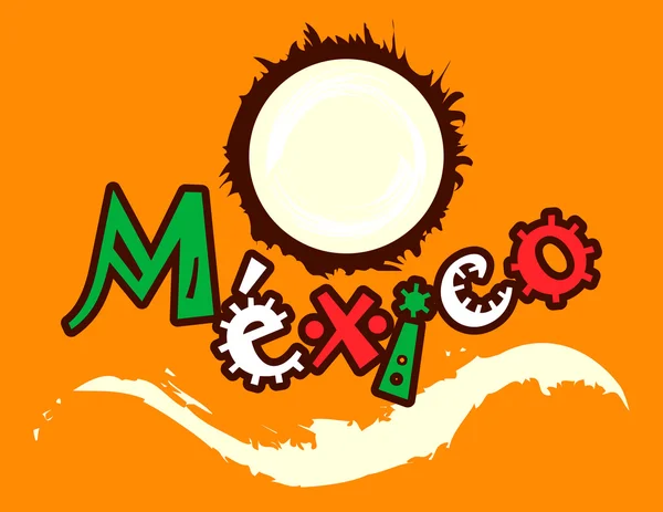 Noix de coco mexicaine — Image vectorielle