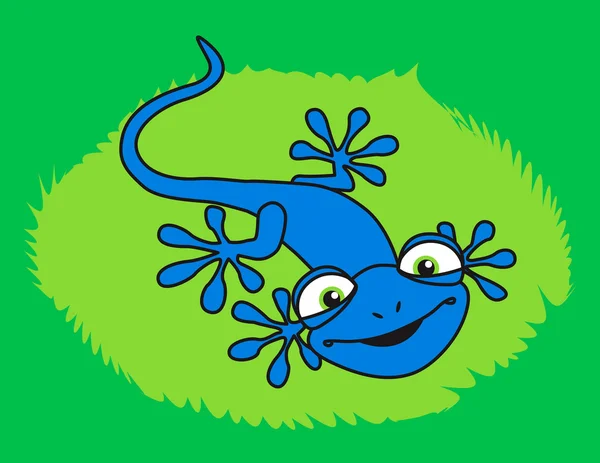 Gecko azul — Archivo Imágenes Vectoriales