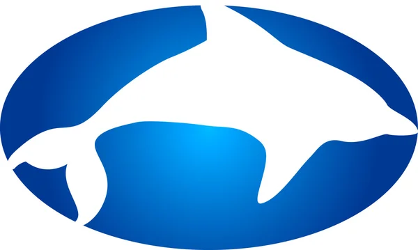 Delphin-Logo — Stockvektor