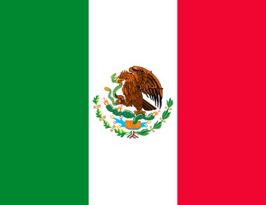 Mexican flag clipart