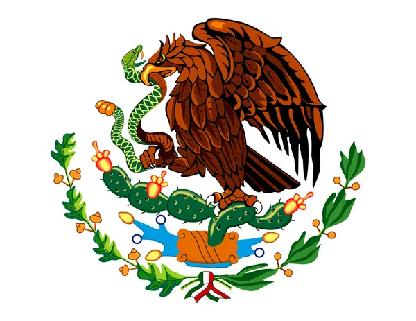 Mexikói zászló-szimbólum — Stock Vector