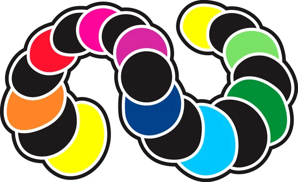 UFO bande colorée — Image vectorielle