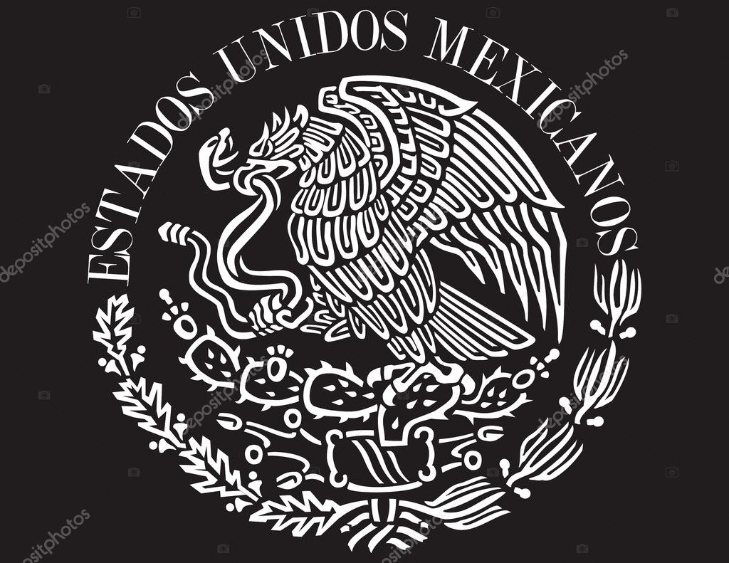 Aguila mexicana imágenes de stock de arte vectorial | Depositphotos