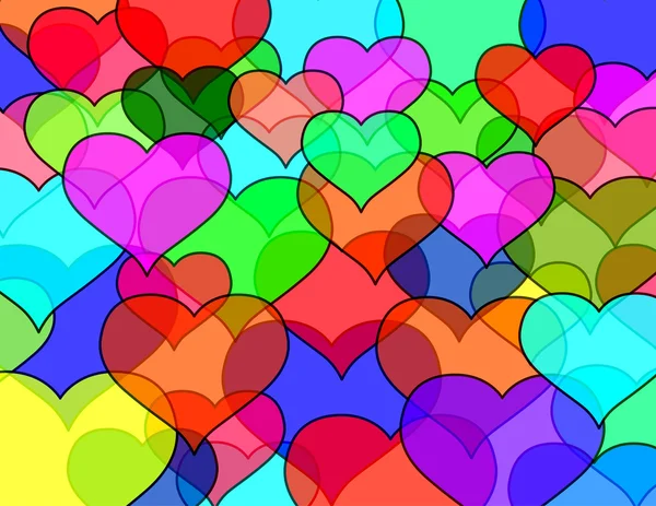 Glass heart pattern — Stock Photo, Image
