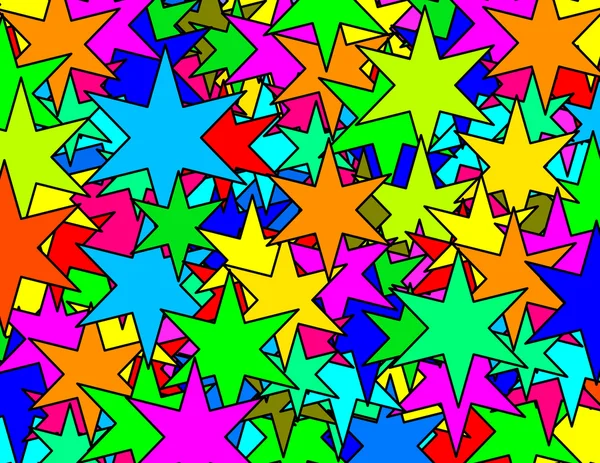 Seis esquinas estrellas textura patrón — Foto de Stock