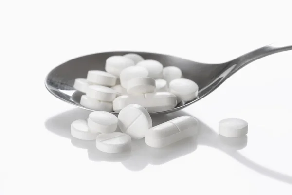 白い錠剤 — ストック写真