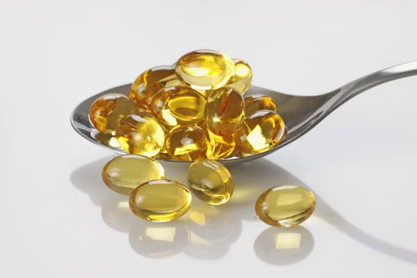 Cápsulas de aceite vitamínico —  Fotos de Stock