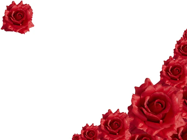 Коллаж из красных роз — стоковое фото