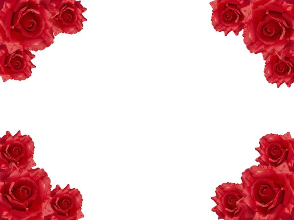 Růže rámec — Stock fotografie