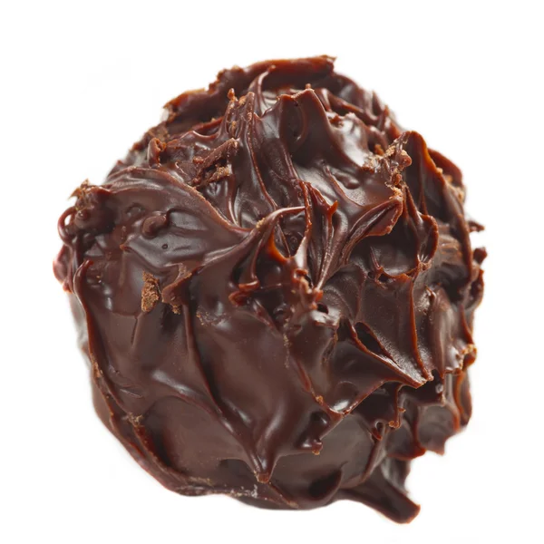 Chocolade truffel macro — Stockfoto