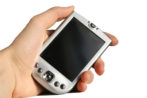 PDA in hand — Stockfoto
