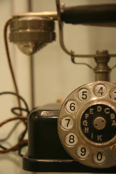 Retro gyertyatartó telefon — Stock Fotó