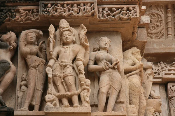 Erotické chrámy v khajuraho — Stock fotografie