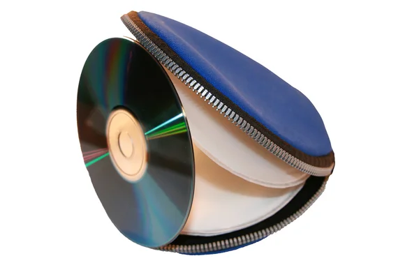 CD case with disk — Stockfoto