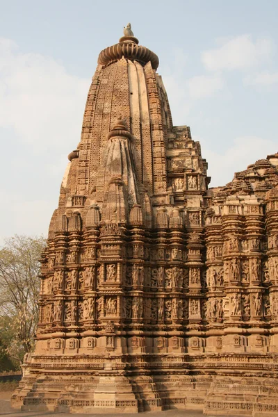 Erotische tempels in khajuraho Rechtenvrije Stockafbeeldingen