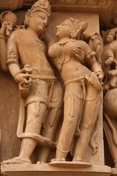Templos eróticos em Khajuraho Imagens De Bancos De Imagens