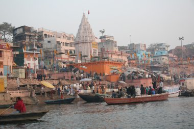 Varanasi wharf clipart